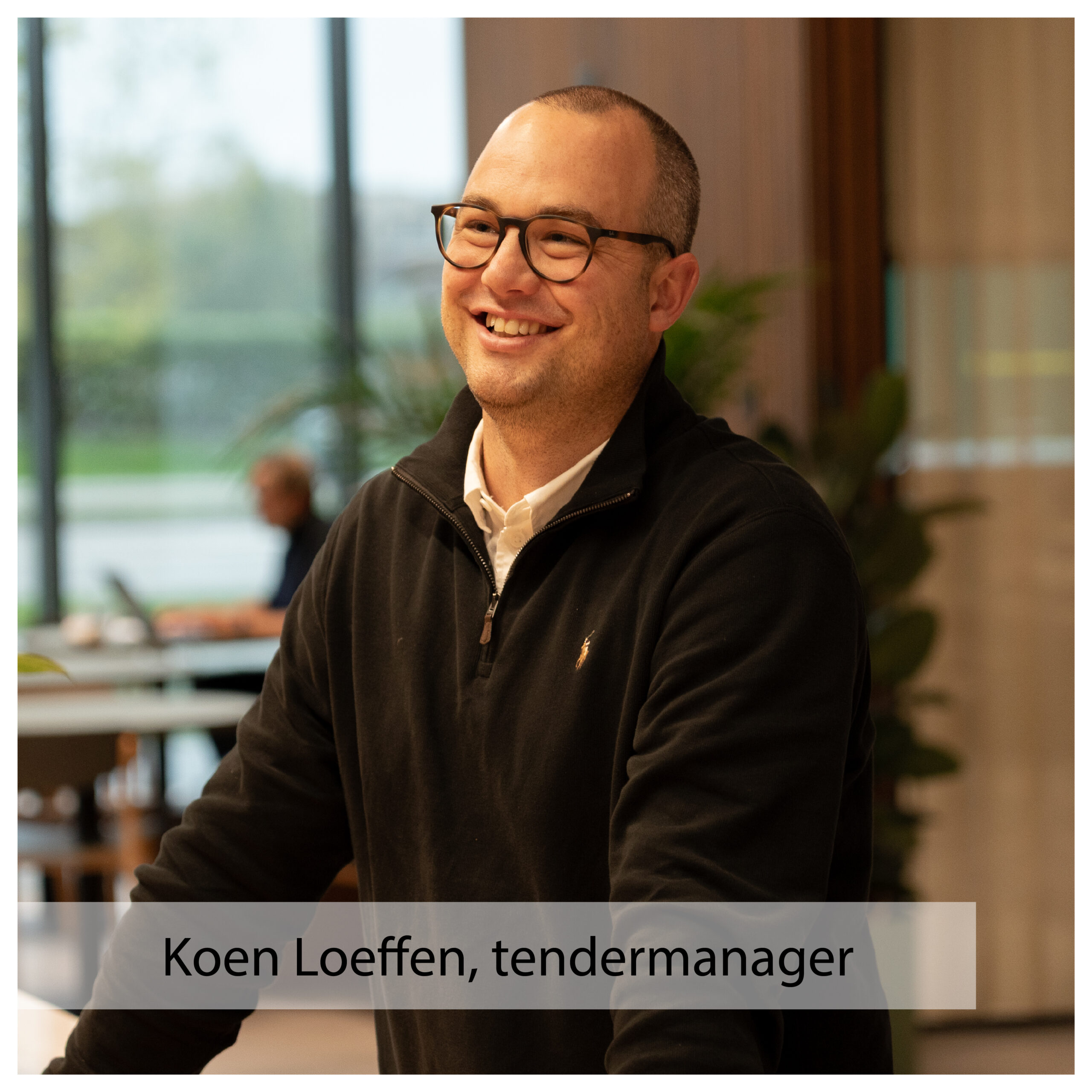 Lachende Koen Loeffeb