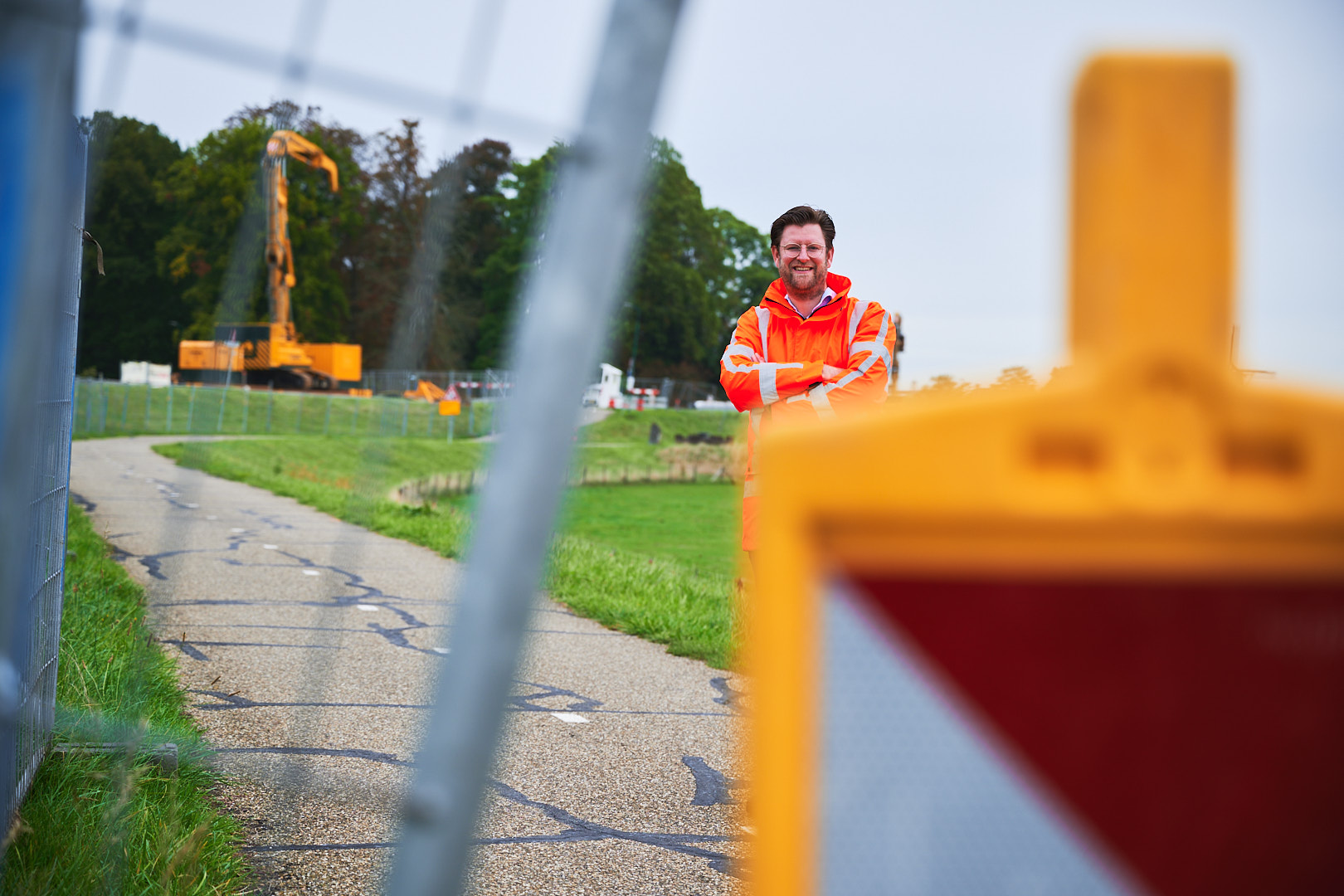 Mark op de sterke lekdijk