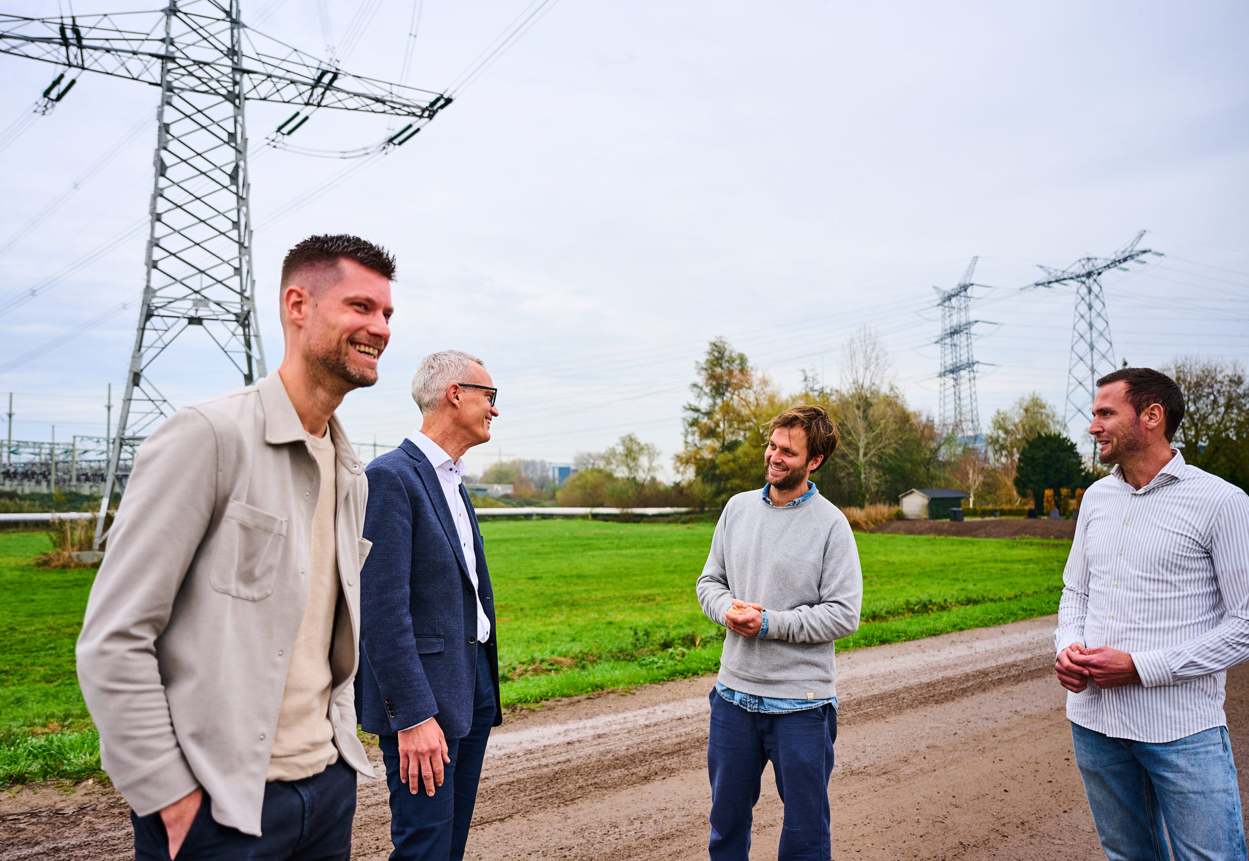 Hans Verhoeven, Jesse Brandt, Dick Lekkerkerker en Thijs Witteveen